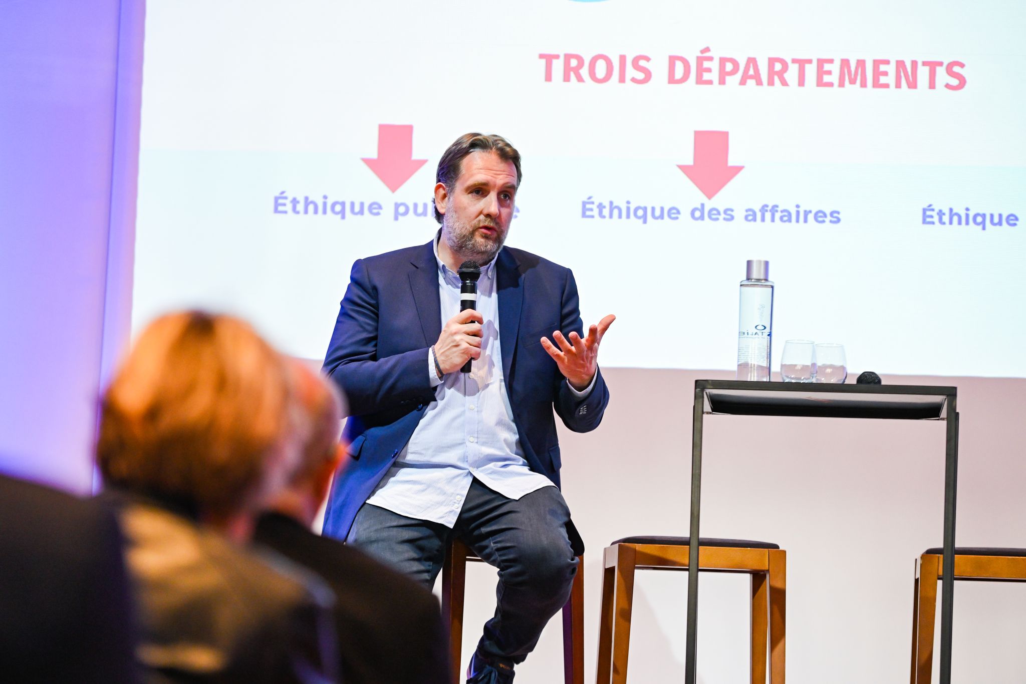 Intervention sur les trois départements de l'éthique